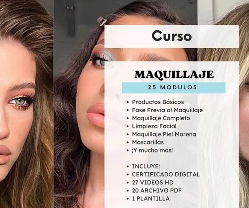 Curso de Maquillaje 25 Módulos
